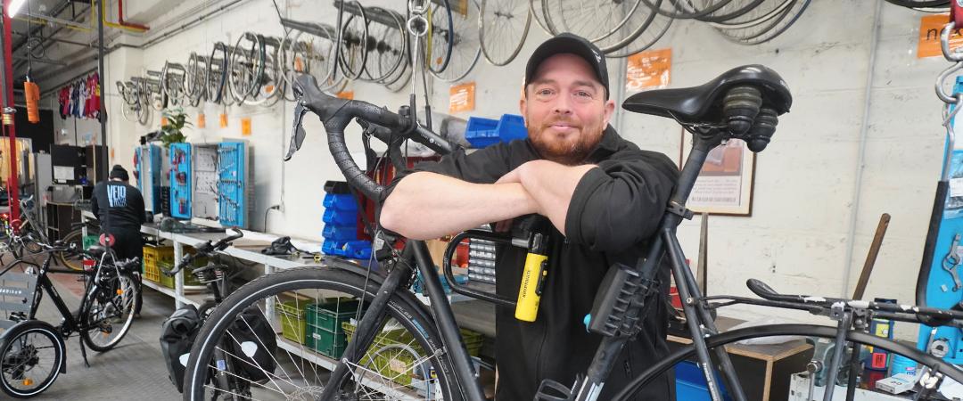 Jonathan werkt bij Velomaat